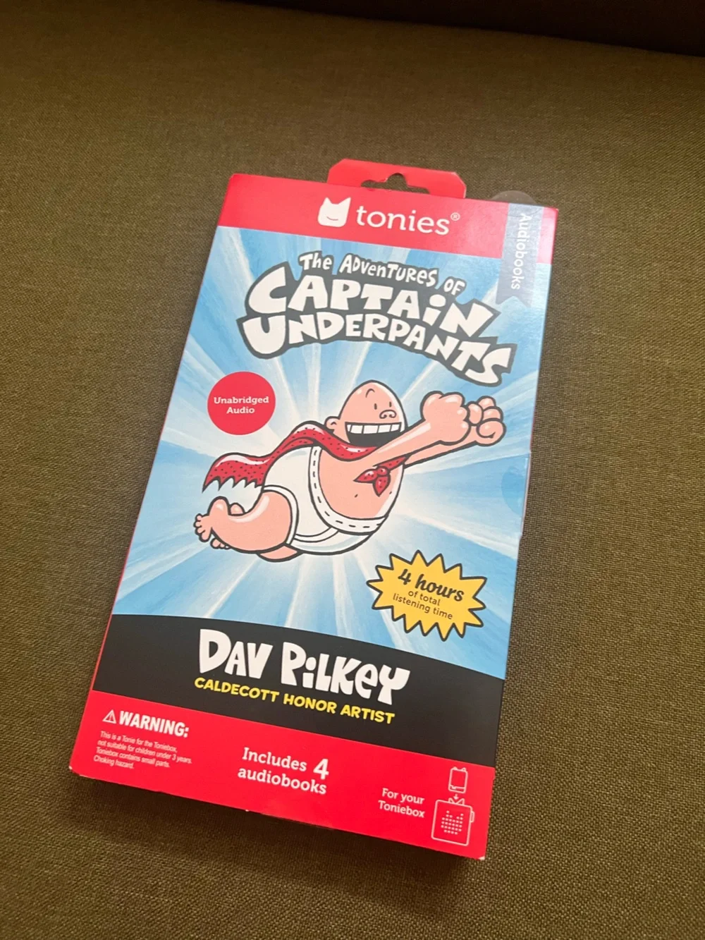 Tonies The Adventures of Captain Underpants Audio Set - for Toniebox 4 hours
